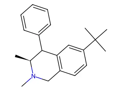 6-tert-Butyl-2,3-dimethyl-4-phenyl-1,2,3,4-tetrahydroisoquinoline structure