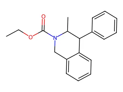 Ethyl 3-methyl-4-phenyl-3,4-dihydroisoquinoline-2(1H)-carboxylate structure