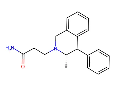 2(1H)-Isoquinolinepropionamide, 3,4-dihydro-3-methyl-4-phenyl-, (E)- structure