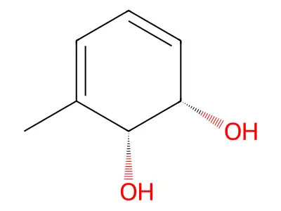 3-Methylcyclohexa-3,5-diene-1,2-diol structure