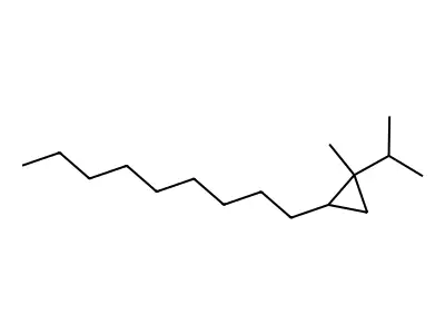 1-Methyl-1-(1-methylethyl)-2-nonylcyclopropane structure