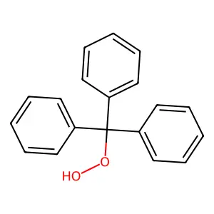 Triphenylmethyl hydroperoxide structure