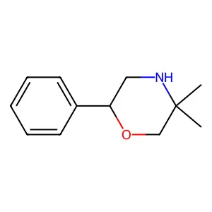 5,5-Dimethyl-2-phenylmorpholine structure