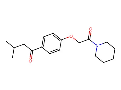 Butyrophenone, 3-methyl-4'-piperidinocarbonylmethoxy- structure