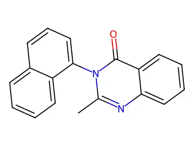 2-Methyl-3-naphthalen-1-ylquinazolin-4-one structure