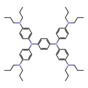 1,4-Benzenediamine, N1,N1,N4,N4-tetrakis[4-(dipropylamino)phenyl]- structure