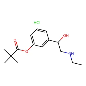 [2-(2,2-Dimethylpropanoyloxy)-2-(3-hydroxyphenyl)ethyl]-ethylazanium chloride structure