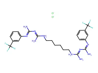 C24H30F6N10.2ClH structure