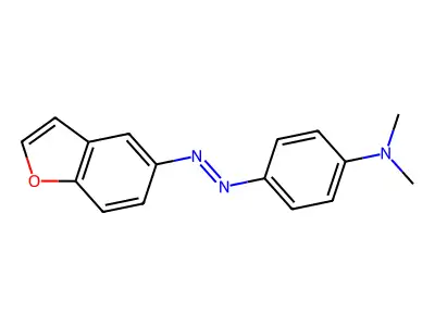 N,N-Dimethyl-p-(5-benzofurylazo)aniline structure