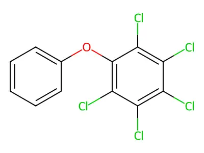 2,3,4,5,6-Pentachlorodiphenyl ether structure