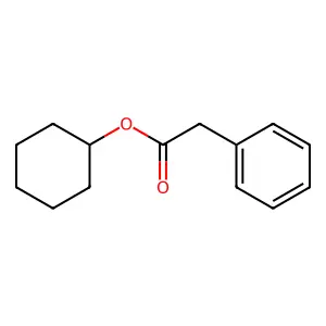 Benzeneacetic acid, cyclohexyl ester structure