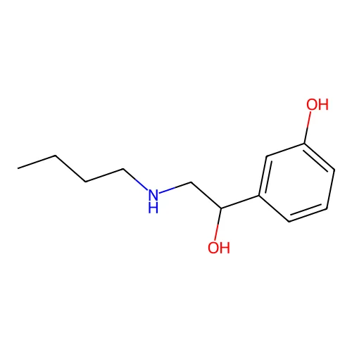 3-[2-(Butylamino)-1-hydroxyethyl]phenol structure