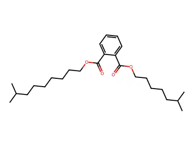 Isodecyl isooctyl phthalate structure