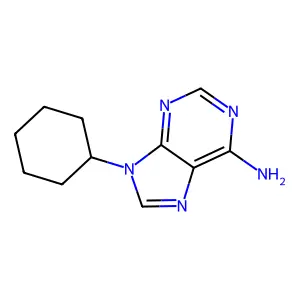 9-Cyclohexyl-9H-purin-6-amine structure