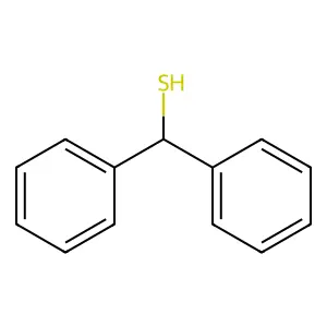 Diphenylmethanethiol structure