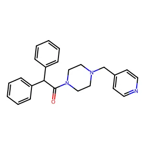 2,2-Diphenyl-1-[4-(pyridin-4-ylmethyl)piperazin-1-yl]ethanone structure