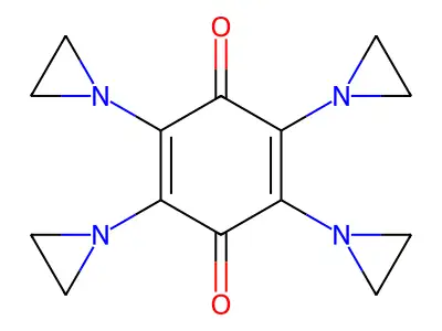 2,3,5,6-Tetraethyleneimino-1,4-benzoquinone structure