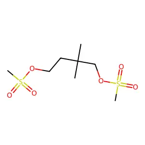 1,4-Butanediol, 2,2-dimethyl-, dimethanesulfonate structure