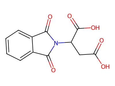 Butanedioic acid, (1,3-dihydro-1,3-dioxo-2H-isoindol-2-yl)-, (S)- structure