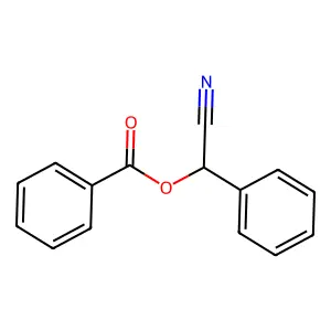 Mandelonitrile benzoate structure