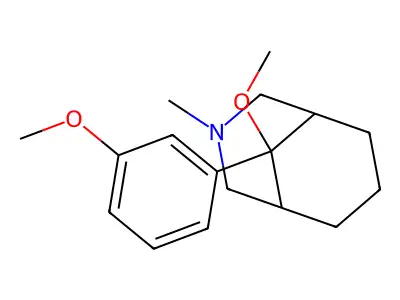 3-Azabicyclo(3.3.1)nonane, 9-methoxy-9-(3-methoxyphenyl)-3-methyl-, syn- structure