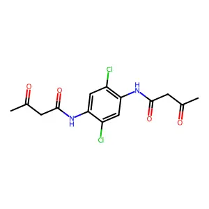 Butanamide, N,N'-(2,5-dichloro-1,4-phenylene)bis[3-oxo- structure