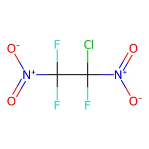 1-Chloro-1,2,2-trifluoro-1,2-dinitroethane structure