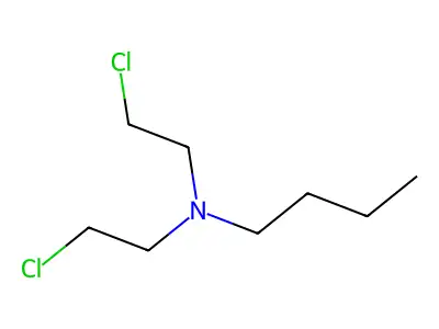 N,N-Bis(2-chloroethyl)-1-butanamine structure