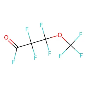Propanoyl fluoride, 2,2,3,3-tetrafluoro-3-(trifluoromethoxy)- structure
