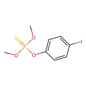 Phosphorothioic acid, O-(4-iodophenyl) O,O-dimethyl ester structure