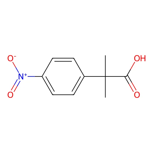 2-Methyl-2-(4-nitrophenyl)propanoic acid structure