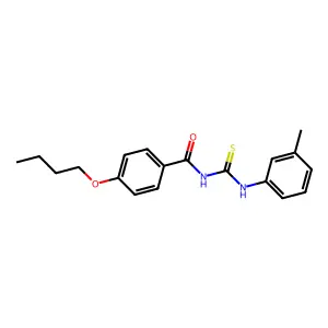 4-butoxy-N-[(3-methylphenyl)carbamothioyl]benzamide structure