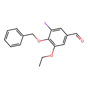 4-(Benzyloxy)-3-ethoxy-5-iodobenzaldehyde structure