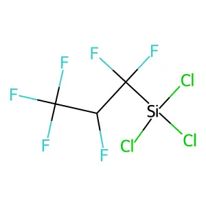 Trichloro(1,1,2,3,3,3-hexafluoropropyl)silane structure