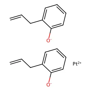 Platinum, bis(2-((2,3-eta)-2-propenyl)phenolato-O)- structure