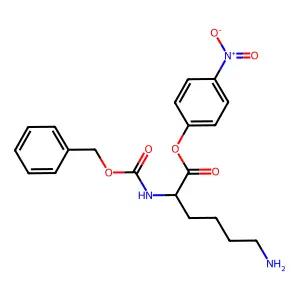 N2-((Phenylmethoxy)carbonyl)-L-lysine 4-nitrophenyl ester structure