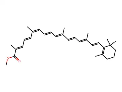 8'-Apo-beta-carotene methyl ester structure
