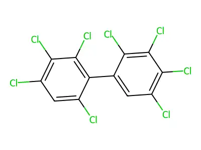 2,2',3,3',4,4',5,6'-Octachlorobiphenyl structure