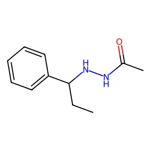 Acetic acid, 2-(alpha-ethylbenzyl)hydrazide structure