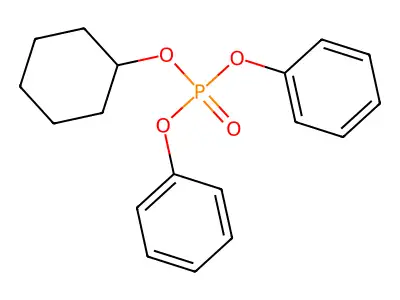 Cyclohexyl phenyl hydrogen phosphate structure