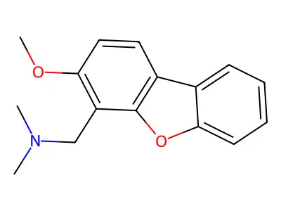 Dibenzofuran, 4-(dimethylamino)methyl-3-methoxy- structure