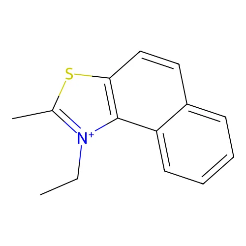 1-Ethyl-2-methylnaphtho[1,2-d][1,3]thiazol-1-ium structure