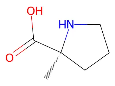 2-Methylpyrrolidine-2-carboxylic acid structure