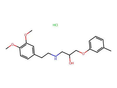 Bevantolol Hydrochloride structure