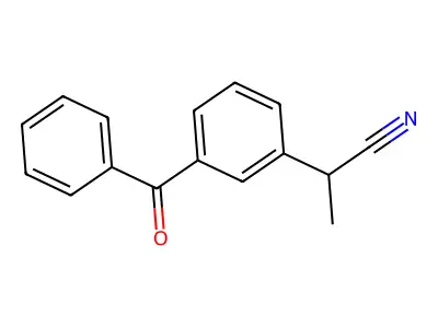 2-(3-Benzoylphenyl)propionitrile structure