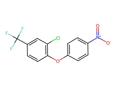 2-Chloro-4-trifluoromethylphenyl 4-nitrophenyl ether structure