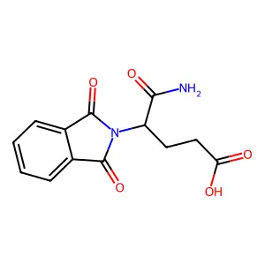 4-Phthalimidoglutaramic acid structure
