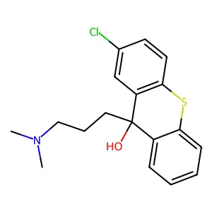 2-Chloro-9-(3-(dimethylamino)propyl)thioxanthen-9-ol structure