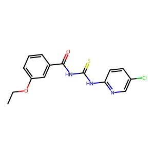 N-[(5-chloropyridin-2-yl)carbamothioyl]-3-ethoxybenzamide structure