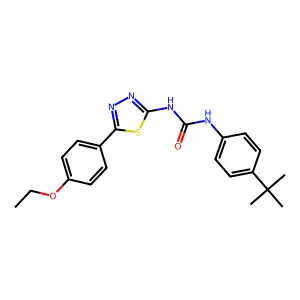 1-(4-Tert-butylphenyl)-3-[5-(4-ethoxyphenyl)-1,3,4-thiadiazol-2-yl]urea structure